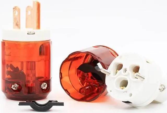 Alt view image 3 of 5 - Hi-end P-046E US Power plug + C-046E IEC Connector for power cable(1 pair)