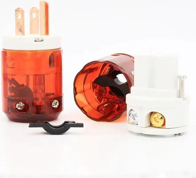 Alt view image 5 of 5 - Hi-end P-046E US Power plug + C-046E IEC Connector for power cable(1 pair)