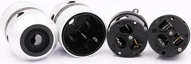Alt view image 3 of 5 - one Pair Hi End Audio Rhodium Plated US AC Power Plug HIFI Audio Grade Copper US plug