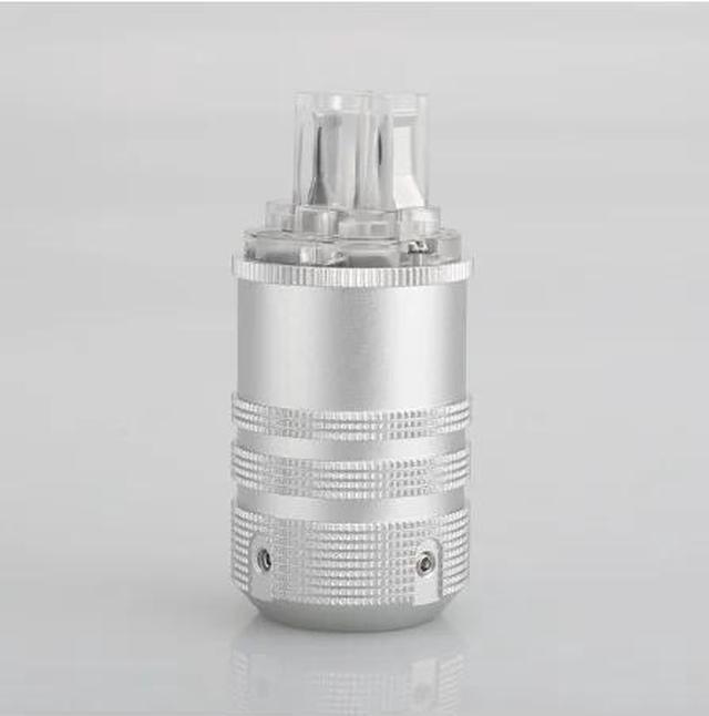 Main image of Euro 2 Pin Plug Audio Grade EU Power Plug Rhodium Plated For DIY Power Cord Extension Power Cable HIFI(Female plug)
