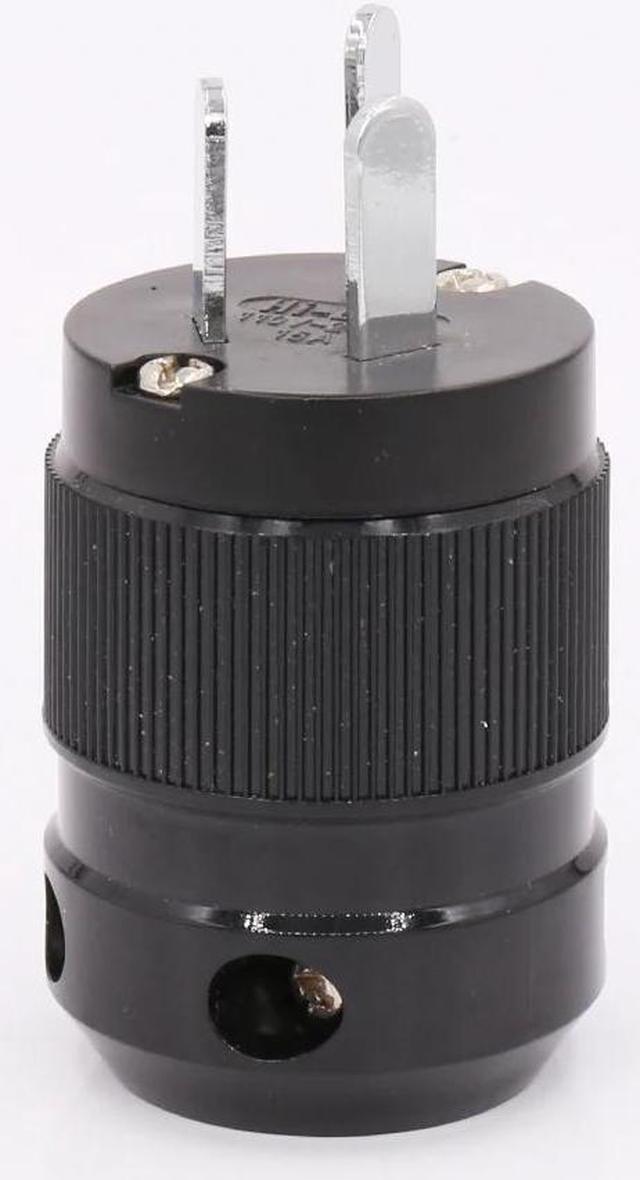 Main image of 2Pieces Pure copper Rhodium plated AU Mains Power Plug Male Copper Connector Cable Cord 3 Pin HiFi