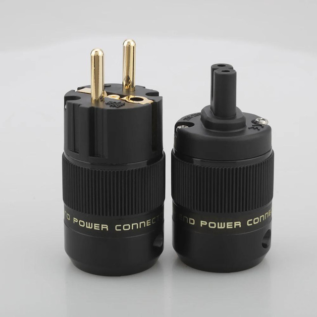 thumbnail image 2 of DIY Gold-Plated C19 IEC Female Plug Connector – 20A – For HiFi Audio Power Cables 2 of 5