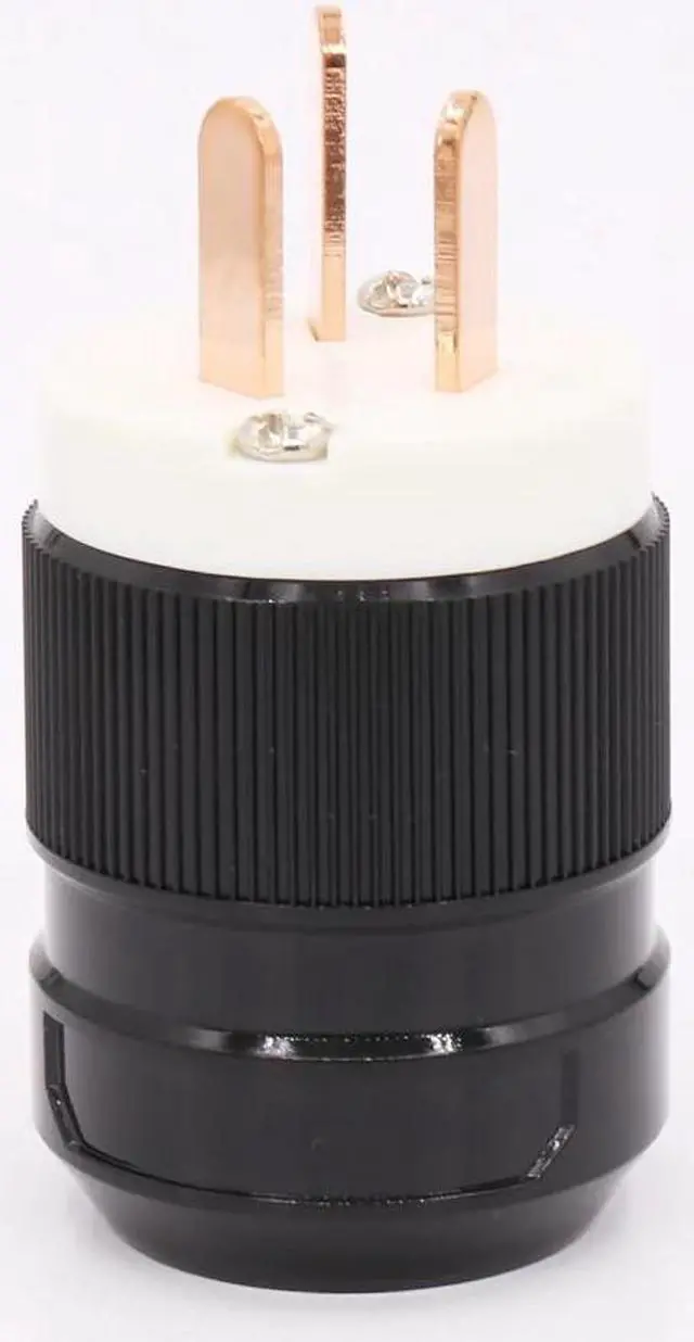 Main image of 2 Pieces Pure copper AU Mains Power Plug Male Copper Connector Cable Cord 3 Pin HiFi