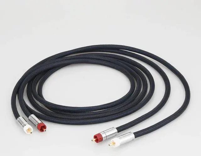 Main image of Audiocrast A10+XW60 HIFI RCA TO RCA Audio Cable With Gold Plated Star line RCA Plug Cable Audio Grade Silver Analogue Cable Length: 1m
