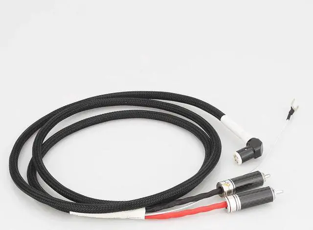 Alt view image 2 of 6 - Tonarm Cable 5 Pin DIN & RCA Phono Turntables Analog Cable with OFC silver plated cable Length: 2m