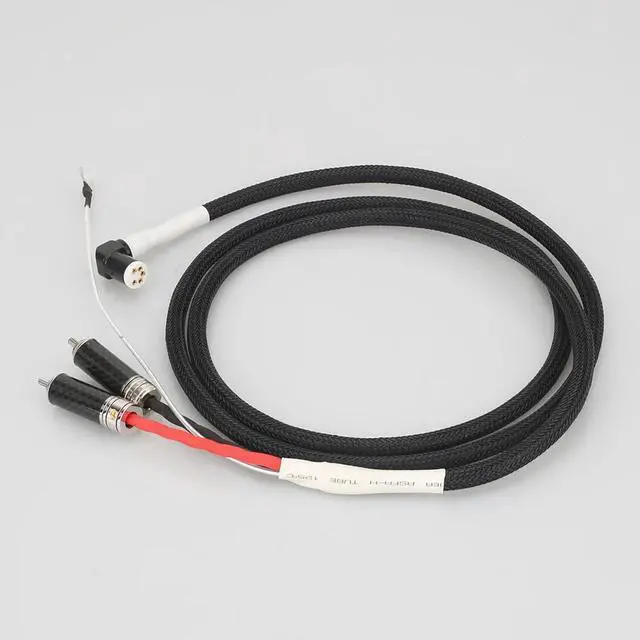 Alt view image 6 of 6 - Tonarm Cable 5 Pin DIN & RCA Phono Turntables Analog Cable with OFC silver plated cable Length: 2m