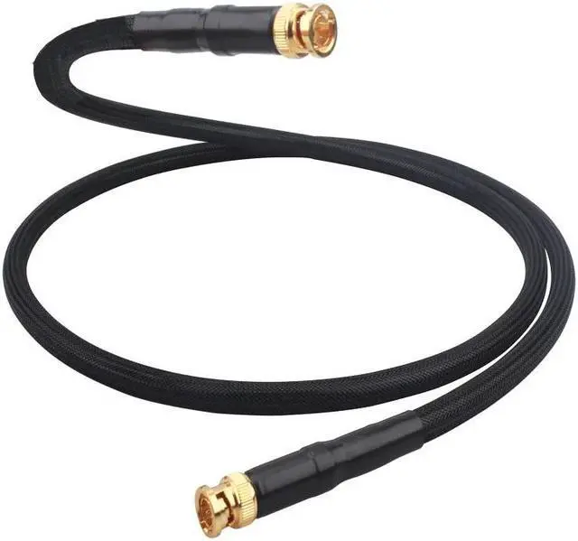 Main image of Pure Silver BNC Digital Coaxial Cable HD Video Cable DI Radio Frequency SMA HiFi Audio Cables Length: (1m)