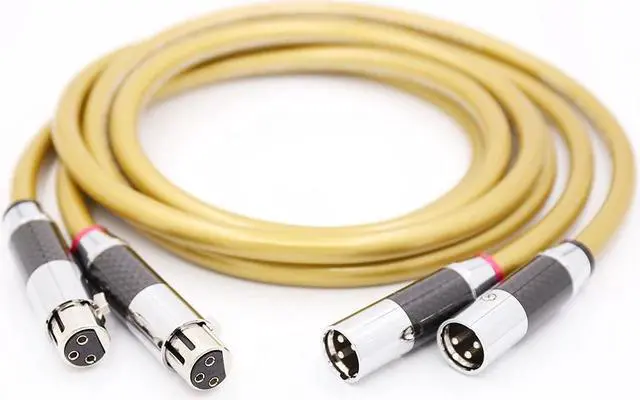Alt view image 3 of 6 - HI-End A70 HIFI XLR Cable Pure OCC HIFI Dual XLR Male to Female Interconnect Cable Length: (0.5m)