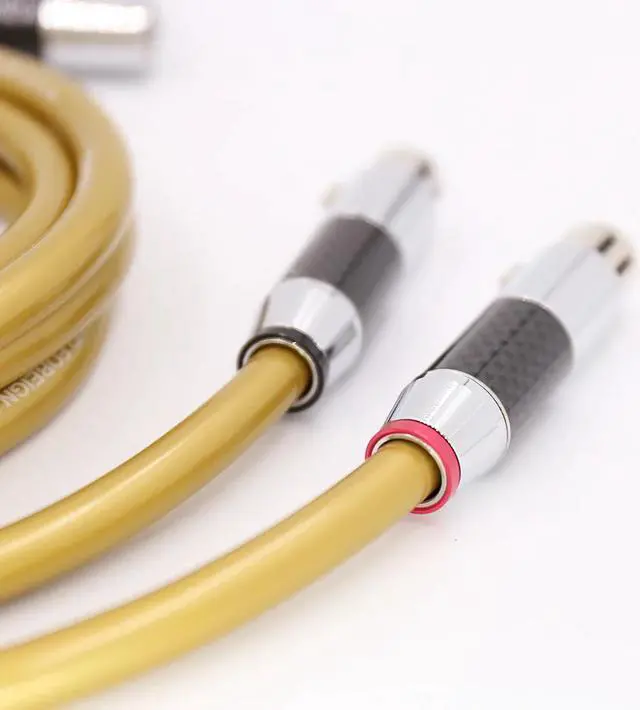 Alt view image 4 of 6 - HI-End A70 HIFI XLR Cable Pure OCC HIFI Dual XLR Male to Female Interconnect Cable Length: (0.5m)