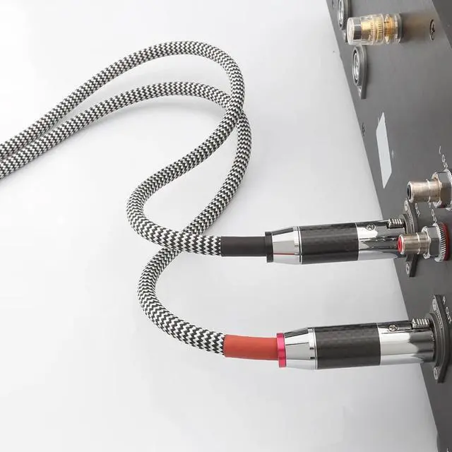 Alt view image 6 of 6 - Audiophile Audio Cable 2 RCA Male to 2 XLR HIFI Plug 3 Pin Male Length: 2m