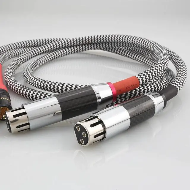 Alt view image 2 of 6 - Audiophile Audio Cable 2 RCA Male to 2 XLR HIFI Plug 3 Pin Male Length: 2m