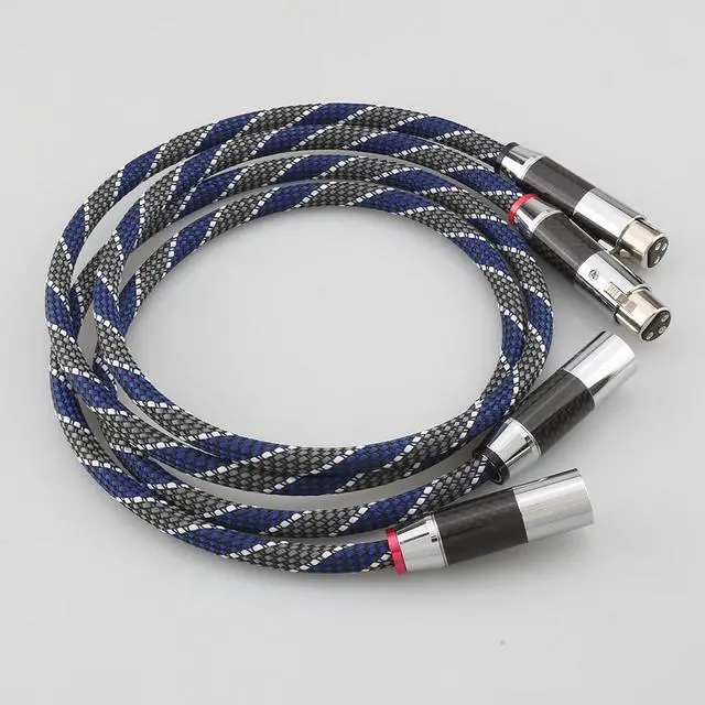 Alt view image 4 of 6 - HIFI Balanced interconnect cable XLR 3Pin Male To Female Audiophile Cable XLR Cable Length:1m