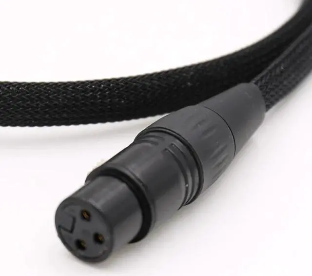 Alt view image 2 of 5 - OCC Silver plated Y spliter Cable 1 XLR Female to 2 XLR Female Audio Cable Length:2m