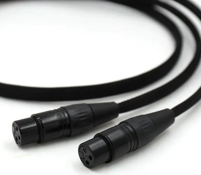 Alt view image 4 of 5 - OCC Silver plated Y spliter Cable 1 XLR Female to 2 XLR Female Audio Cable Length:2m