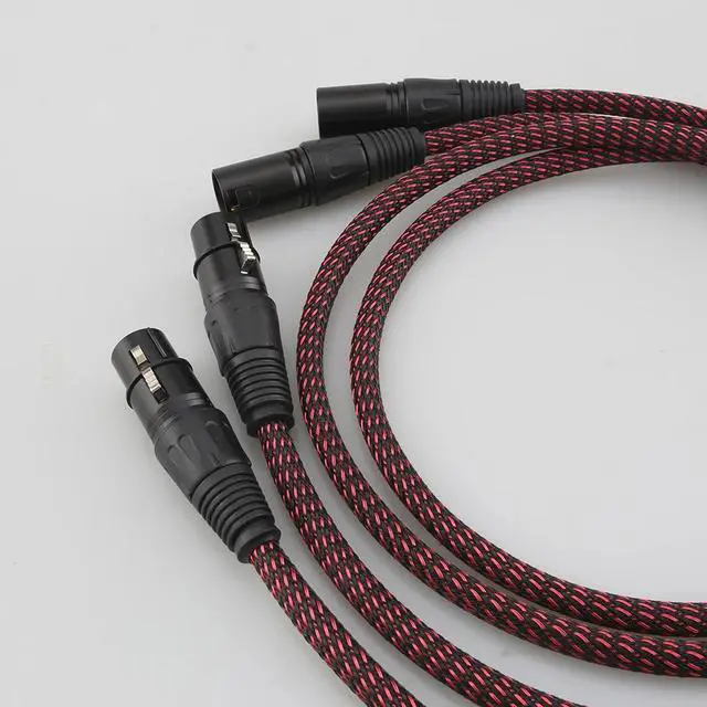 Alt view image 6 of 6 - Hi End Audio Cable HIFI XLR Balanced Audio Cables With Copper Tin Sleeves XLR Plug Cable Length:2m(XLR cable)