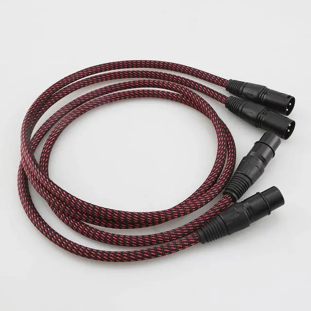 Alt view image 2 of 6 - Hi End Audio Cable HIFI XLR Balanced Audio Cables With Copper Tin Sleeves XLR Plug Cable Length:2m(XLR cable)