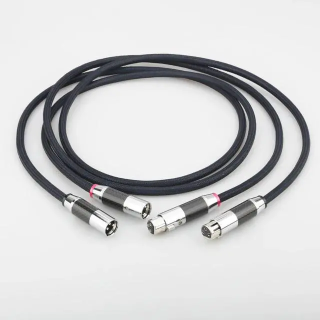 Main image of A10 Silver Plated XLR Balanced HiFi Audio Interconnect Cables Female XLR to Male XLR XLR Wire Signal Line XLR Cables Length:1.5m