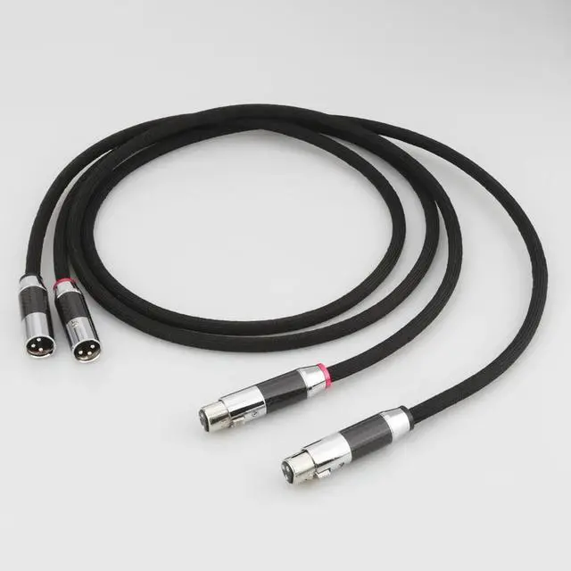 Alt view image 2 of 6 - HI-End A10 HIFI Silver Plating XLR Plug interconnect audio cable Length:(1m)