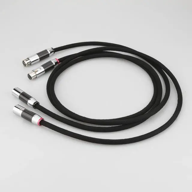 Alt view image 4 of 6 - HI-End A10 HIFI Silver Plating XLR Plug interconnect audio cable Length:(1m)