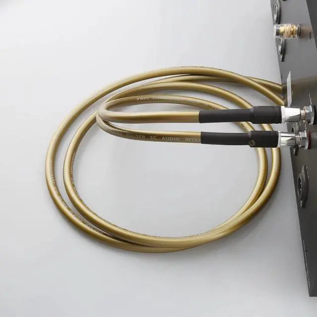 Alt view image 6 of 6 - HiFi A70 RCA interconnect cable with Silver plated RCA plug connector Length:2m