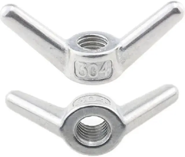 Main image of Wing Nut 304 Stainless Steel  Hand Screw Nut Big Ear Butterfly Nuts Screw Nut(M24     1pcs)
