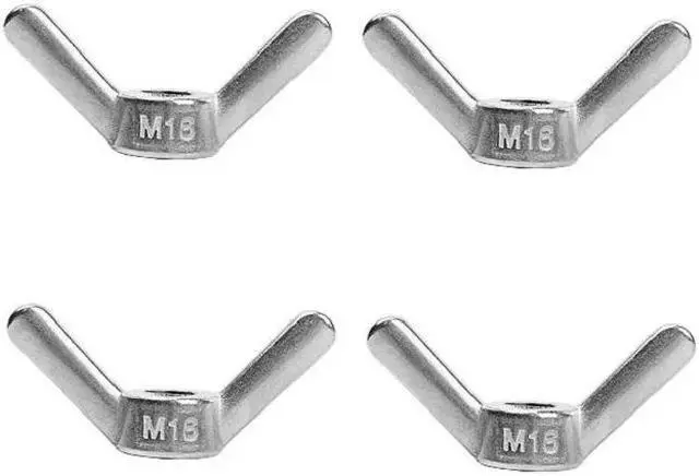 Alt view image 3 of 4 - Wing Nut 304 Stainless Steel  Hand Screw Nut Big Ear Butterfly Nuts Screw Nut(M24     1pcs)