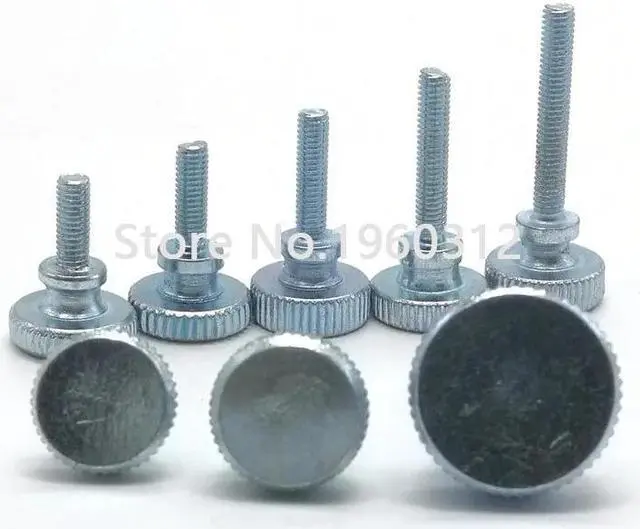 Alt view image 2 of 2 - DIN464 GB834 Knurl High Step Head Hand Tighten Thumb Screw Curtain Wall Glass Lock Thumbscrew Adjust(16mm)(M5      5pcs)