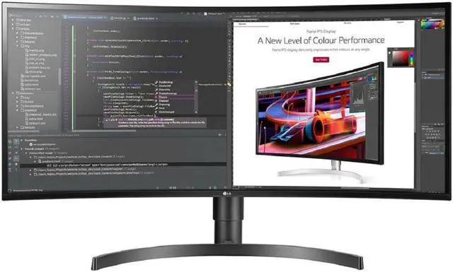Alt view image 6 of 20 - LG 34BL85C-B 34" QHD 3440x1440 60 Hz Curved Ultra-Wide IPS Monitor
