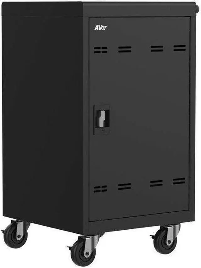 Alt view image 7 of 13 - AVer AVerCharge B30 30 Device Charging Cart, 24.6"w x 21.3"d x 38.1"h