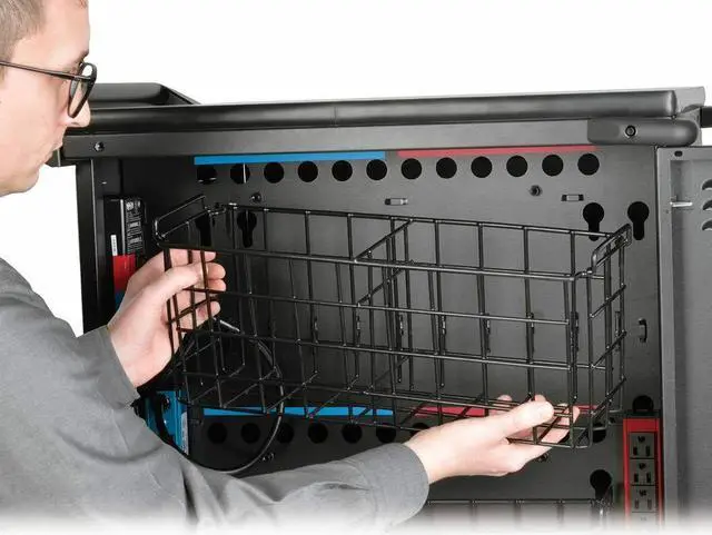 Alt view image 14 of 20 - Tripp-Lite Accessory CSC36AC 36 Device Charging Station Cart for Chromebooks Laptops Black