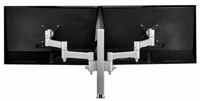 Alt view image 2 of 8 - Atdec Awm Dual Monitor Desk Mount. Flat And Curved Up To 32In - Vesa 75 X 75 100 X 100