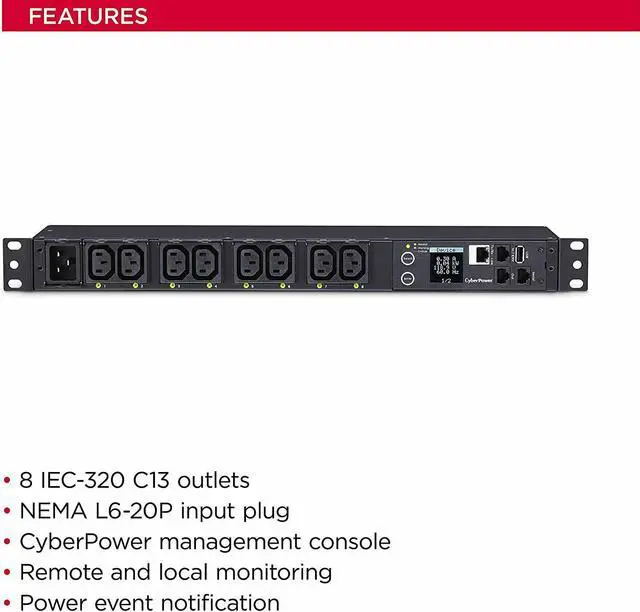 Alt view image 6 of 7 - METERED-BY-OUTLET SWITCHED PDU