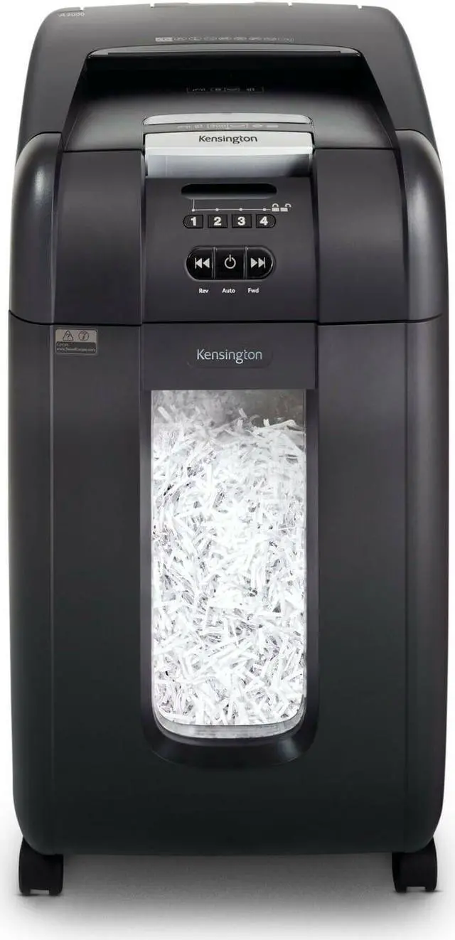 Alt view image 3 of 10 - Kensington - K52080AM - Kensington OfficeAssist Auto Feed Shredder A3000 Anti-Jam Cross Cut - Non-continuous Shredder -