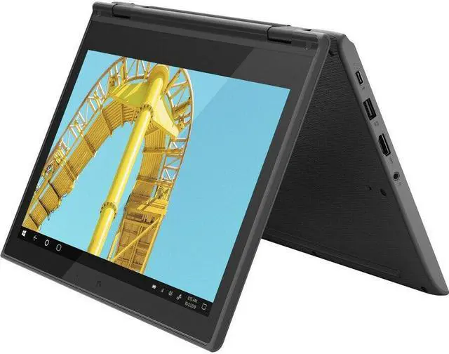 Alt view image 14 of 20 - Lenovo 300e Windows 2nd Gen 81M9007EUS 11.6" Touchscreen 2 in 1 Notebook - HD - 1366 x 768 - Intel Celeron N4120 Quad-core (4 Core) 1.10 GHz - 4 GB RAM - 128 GB SSD - Gray - Windows 10 Pro - Inte