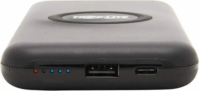 Alt view image 10 of 11 - Tripp Lite UPB-10K0-1U1CQ Power Bank - For USB Device, Smartphone, iPhone, Mobile Device - Lithium Ion (Li-Ion) - 10000 mAh - 3 A - 5 V DC Output - 5 V DC, 9 V DC Input - 2 x - Black