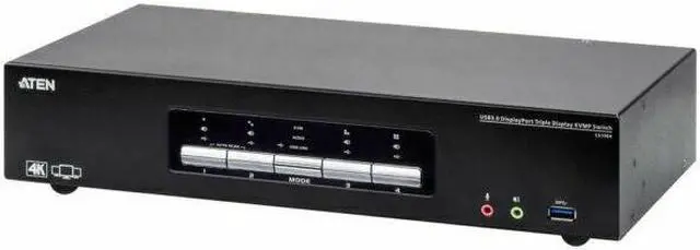 Alt view image 8 of 10 - Aten 4-Port Usb3.0 4K Displayport Triple Display Kvmp Switch