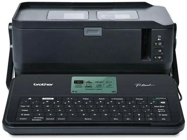 Alt view image 11 of 20 - Brother P-touch PTD800W Thermal Transfer Printer - Desktop - Label Print