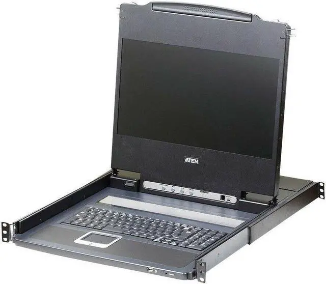Alt view image 10 of 11 - ATEN CL6700MW 17" wideScreen Full HD LCD console support DVI,HDMI,VGA
