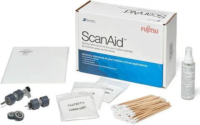 Alt view image 5 of 6 - Fujitsu ScanAid Cleaning Supplies And Consumables Kit FI-7800 FI-7900