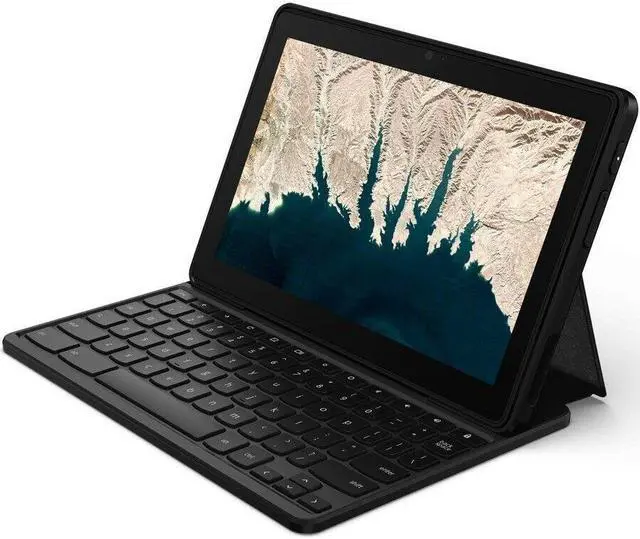 Alt view image 17 of 20 - Lenovo 10e 82AM000EUS Chromebook Tablet - 10.1" WUXGA - MediaTek Cortex A73 MT8183 Quad-core (4 Core) 2 GHz - 4 GB RAM - 32 GB Storage - Chrome OS - Iron Gray - MediaTek SoC Platform SoC - 1920 x