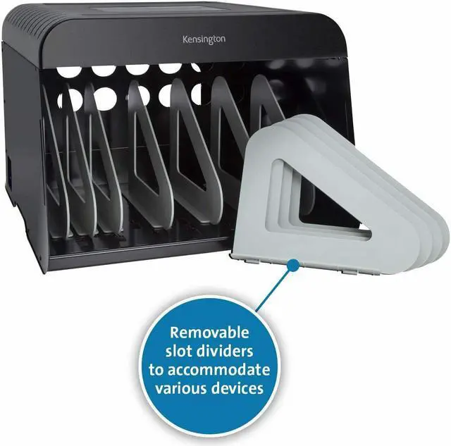 Alt view image 16 of 20 - Kensington Universal Laptop/Tablet AC Lock & Charge Station - Metal