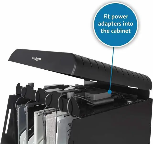 Alt view image 15 of 20 - Kensington Universal Laptop/Tablet AC Lock & Charge Station - Metal