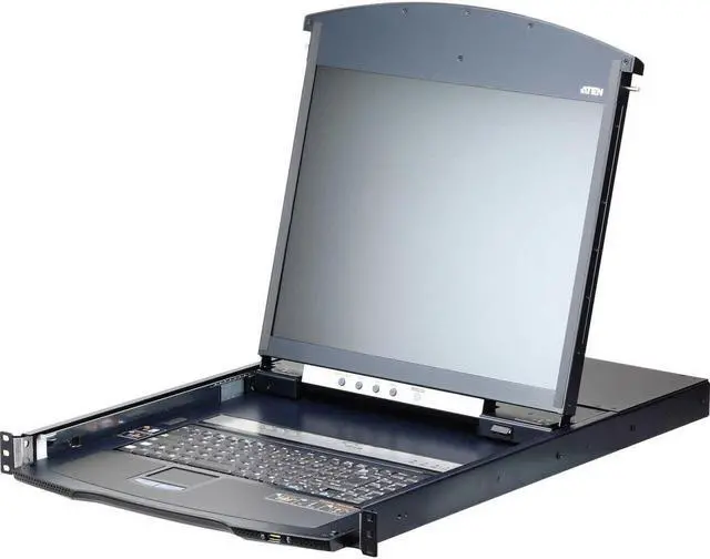 Alt view image 12 of 15 - ATEN 8-PORT 19 LCD IP CAT5 KVM