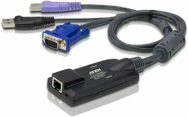 Alt view image 5 of 11 - Aten USB Virtual Media KVM Adapter Cable with Smart Card Reader (CPU Module)