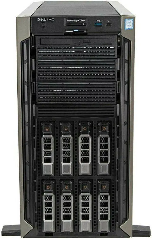 Alt view image 17 of 18 - Dell EMC PowerEdge T340 5U Xeon E-2224 8GB Tower Server DV7CN