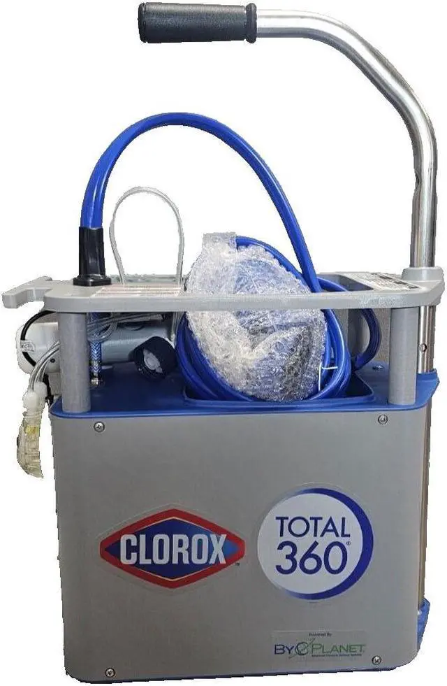 Alt view image 5 of 7 - Clorox Total 360 System Electrostatic Sprayer, Cart System, Trigger, Hose #60025