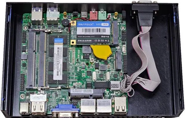 Alt view image 7 of 7 - KA-EDGE i3 Rugged Durable Tiny Lowpower Fanless PC, i3-5005u/8gb/128GB/NO OS