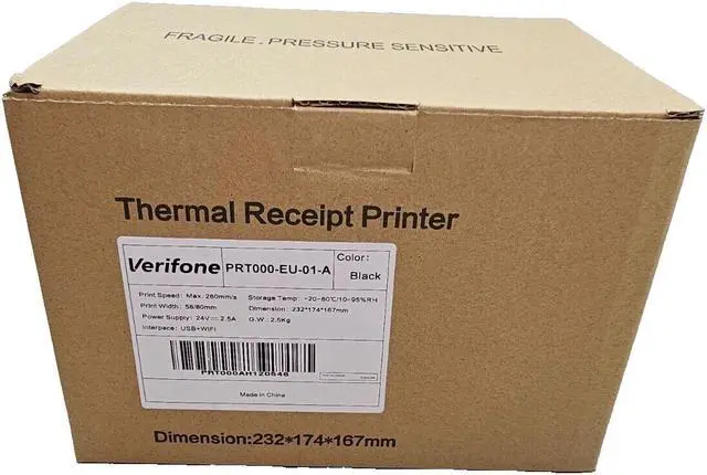 Alt view image 5 of 5 - Verifone, Inc POS80D Thermal Receipt Printer, Network/Wifi/USB, Compact, 80mm