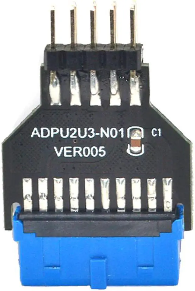 Alt view image 5 of 5 - Misskit PC Chassis Front USB3.0 19 pin 20 Pin Female to USB2.0 9 pin Male Adapter USB 3.0 19Pin /20Pin to USB 2.0 9PIN Converter Adapter