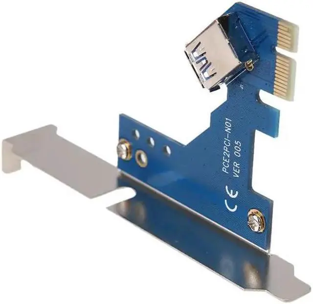Alt view image 5 of 5 - Card PCI-E Express X1 to Dual PCI  Extend Adapter Connector Card Add Expansion Card For PC Computer Windows XP LINUX